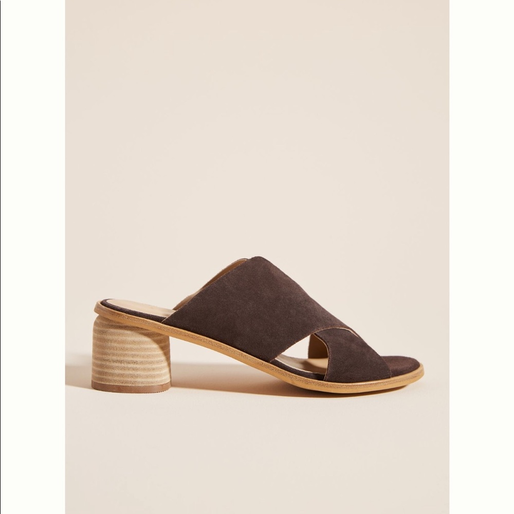 Anthropologie brown sling back